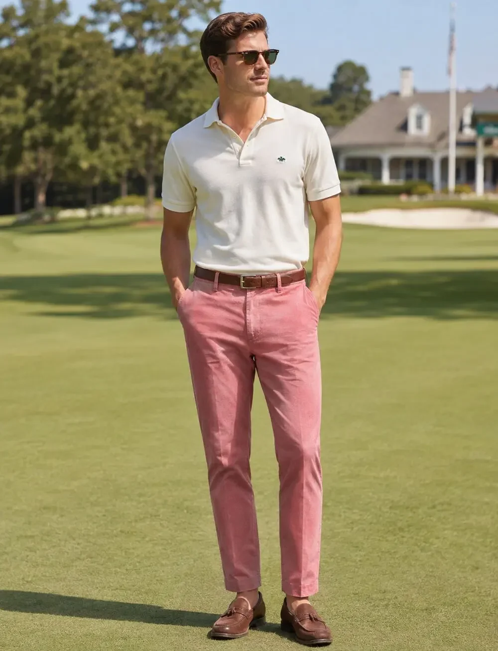 J.Crew Slim Bedford Pants Men’s 32x30 Salmon Pink Chino Preppy Golf old money